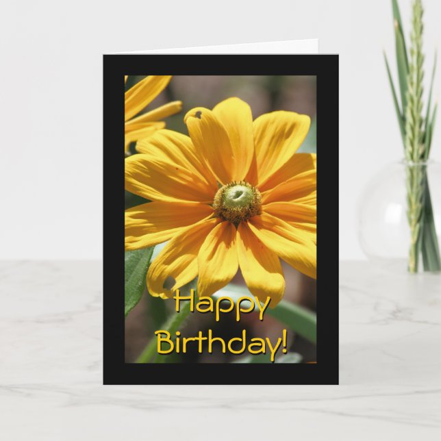 Goldener Geburtstag Karte (Vorderseite)