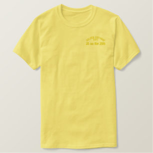 Goldener Geburtstag Personalisiert Besticktes T-Shirt