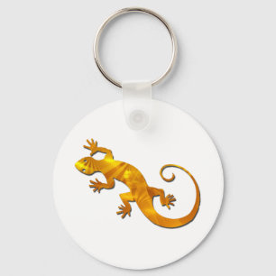 Goldener Gecko-Schlüsselanhänger Schlüsselanhänger