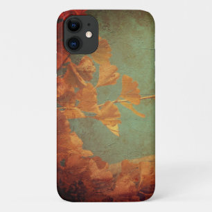 Goldener Ginkgobaum orientalisch grün elegant Case-Mate iPhone Hülle
