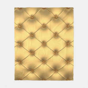 Goldener Glamour: Luxuriöse Inneneinrichtung. Fleecedecke