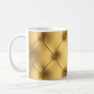 Goldener Glamour: Luxuriöse Inneneinrichtung. Kaffeetasse