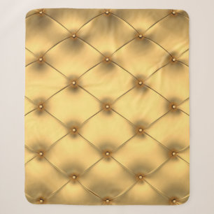 Goldener Glamour: Luxuriöse Inneneinrichtung. Sherpadecke