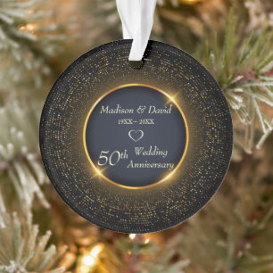 Goldener glänzender Kreis Ornament