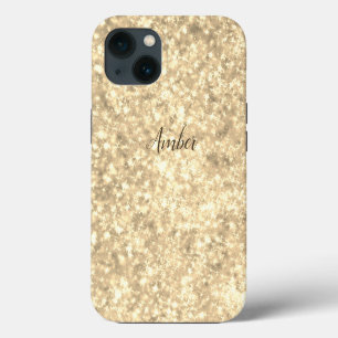 Goldener Glitter Elegant Personalisiert Case-Mate iPhone Hülle