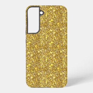 Goldener Glitter Samsung Galaxy Hülle
