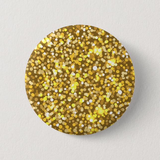 Goldener Glitzer Button (Vorderseite)