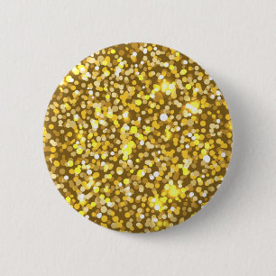 Goldener Glitzer Button