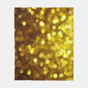 Goldener Glitzer: Festliche Weihnachtsstruktur. Fleecedecke