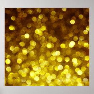 Goldener Glitzer: Festliche Weihnachtsstruktur. Poster