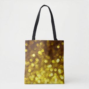 Goldener Glitzer: Festliche Weihnachtsstruktur. Tasche