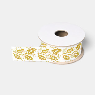 Goldener Glitzer Heilige Beere Ripsband