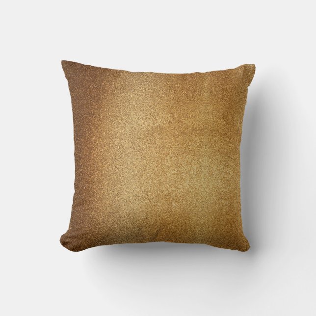 Goldener Glitzer Kissen (Vorderseite)
