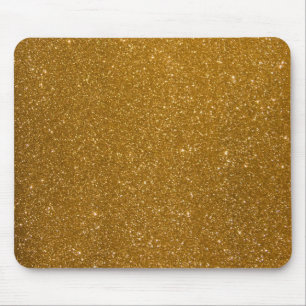 Goldener Glitzer Mousepad