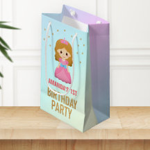 Goldener Glitzer Niedliche kleine Prinzessin Gebur