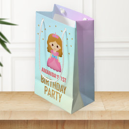 Goldener Glitzer Niedliche kleine Prinzessin Gebur Kleine Geschenktüte