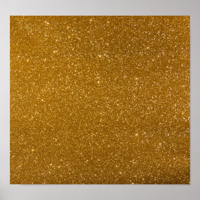 Goldener Glitzer Poster (Vorne)