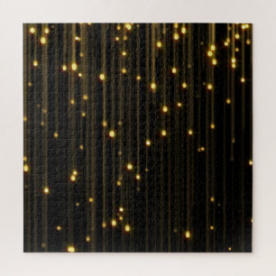 Goldener Glitzer Rain Light Vorhang