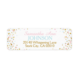 Goldener Glitzer Rosa Blauer Twins Sprinkles