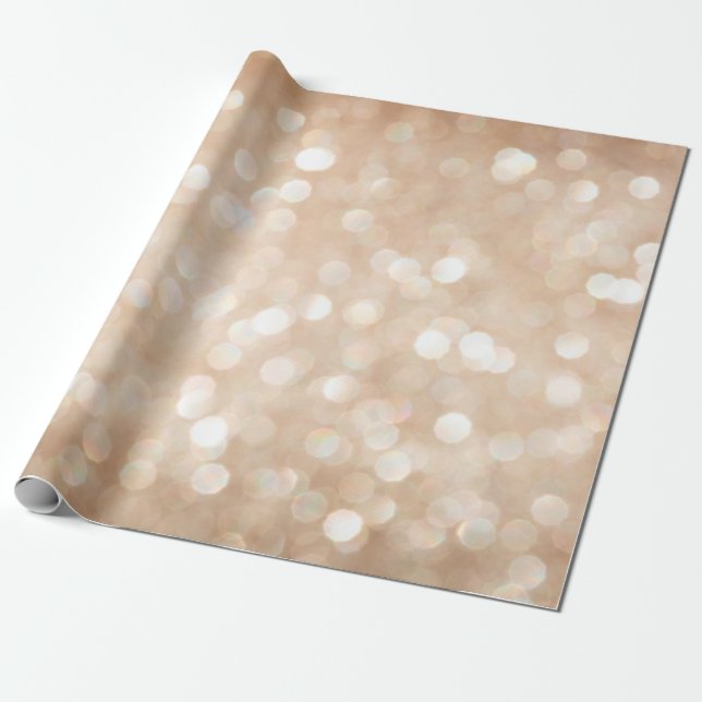 Goldener Glitzer unscharfer Hintergrund, Weihnacht Geschenkpapier (Ungerollt)