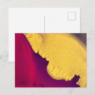 Goldener Glut Abstrakter Postkarte