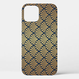 Goldener Gradient: Nahtloses Art Deco Case-Mate iPhone Hülle