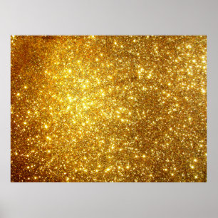 Goldener Grunge-Hintergrund, Raster illustrati Poster