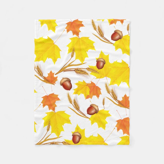 Goldener Herbst Fleecedecke (Vorderseite)
