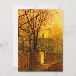 Goldener Herbst John Atkinson Grimshaw Einladung