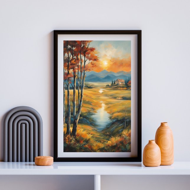 Goldener Herbstrückgang Poster (Von Creator hochgeladen)