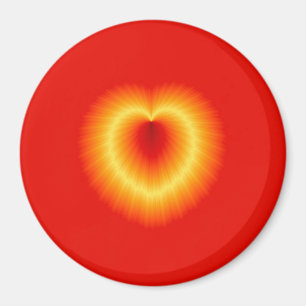 Goldener Herz-Magnet Magnet