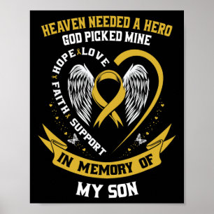 Goldener Himmel brauchte einen Helden Gott wählte Poster