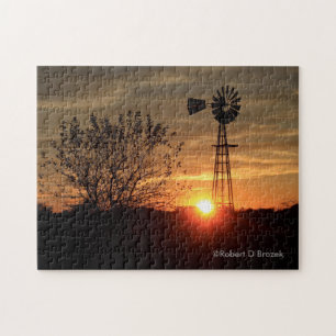 Goldener Himmel Kansas mit