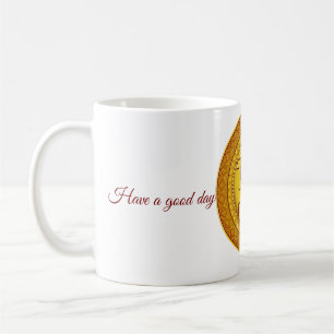 Goldener hinduistischer Swastika-Becher - Diwali-P Kaffeetasse