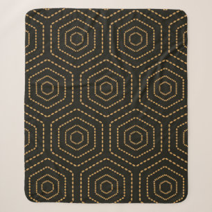 Goldener Hintergrund im japanischen Stil mit nahtl Sherpadecke