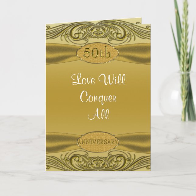 Goldener Hochzeitstag der Rolle-50. Karte (Vorderseite)