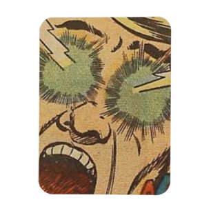Goldener Horror Vintage Comicen 60er klassisches R Magnet