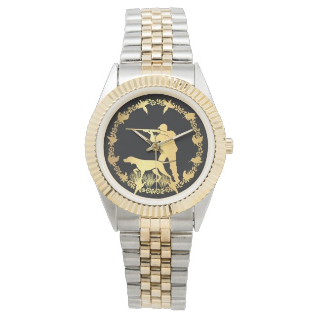 Goldener Jäger Armbanduhr (Vorderseite)