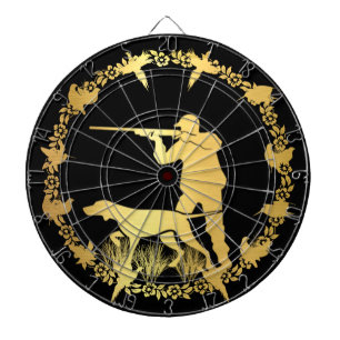 Goldener Jäger Dartscheibe