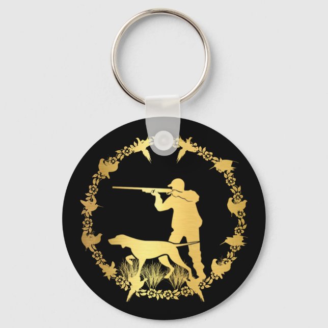 Goldener Jäger Schlüsselanhänger (Vorderseite)