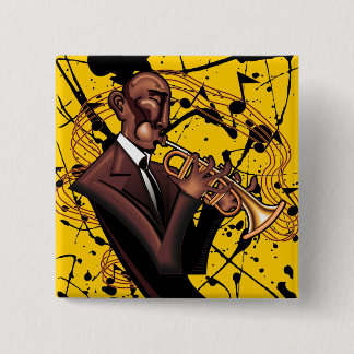 Goldener Jazz-Ton-Knopf Button