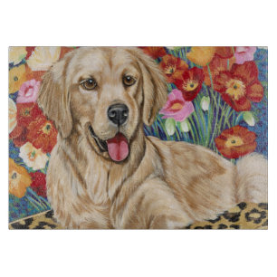 Goldener Jungen-Retriever Schneidebrett