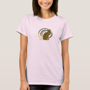 "goldener" Katzen-Frauen des Kaliko-18K T-Shirt