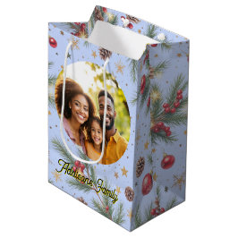 Goldener Kiefernrahmen Mittlere Geschenktüte