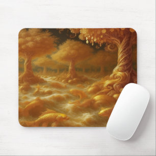 Goldener Koi Mousepad