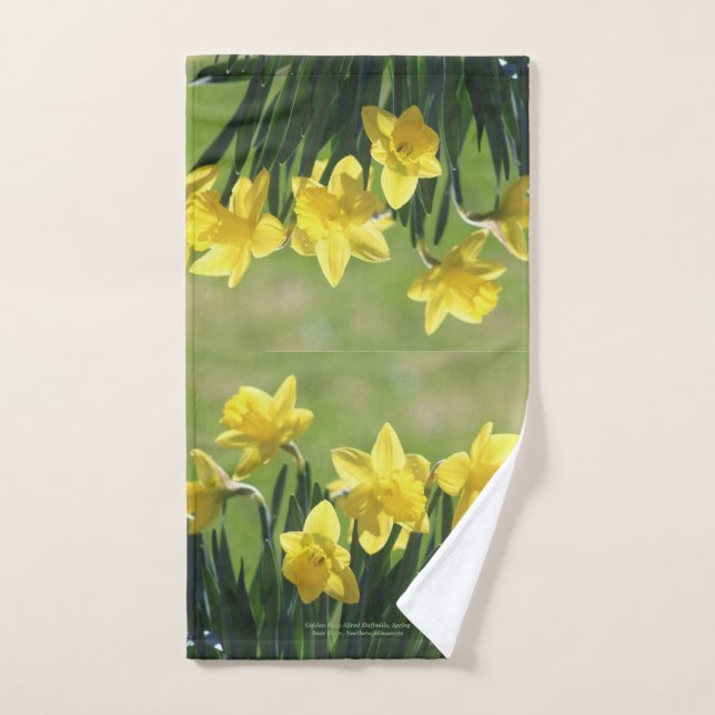Goldener König Alfred Daffodils, Frühling Handtuch (Handtuch)
