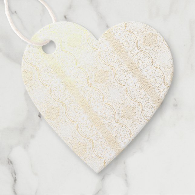 Goldener Korb mit Handgriff Geschenkanhänger (Vorderseite)