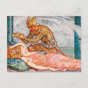 Goldener Kranz für die Feenprinzessin der Dämmerun Postkarte