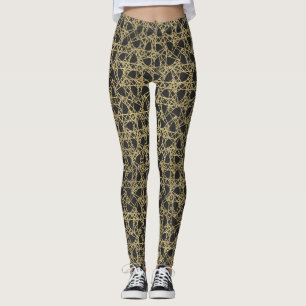 Goldener Kratzer Moderne Pracht Einzigartiger Chic Leggings
