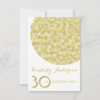 Goldener Kreis 30. Geburtstag Party Einladung